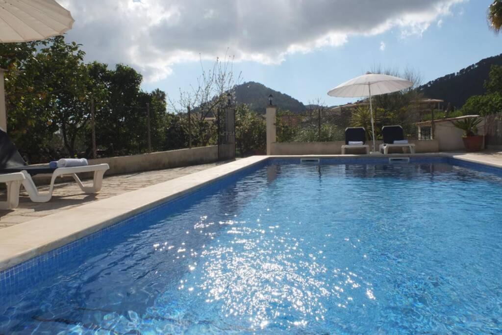 Villa Maria, Bonita Casa Con Jardin Y Piscina Privada En Андратс Екстериор снимка